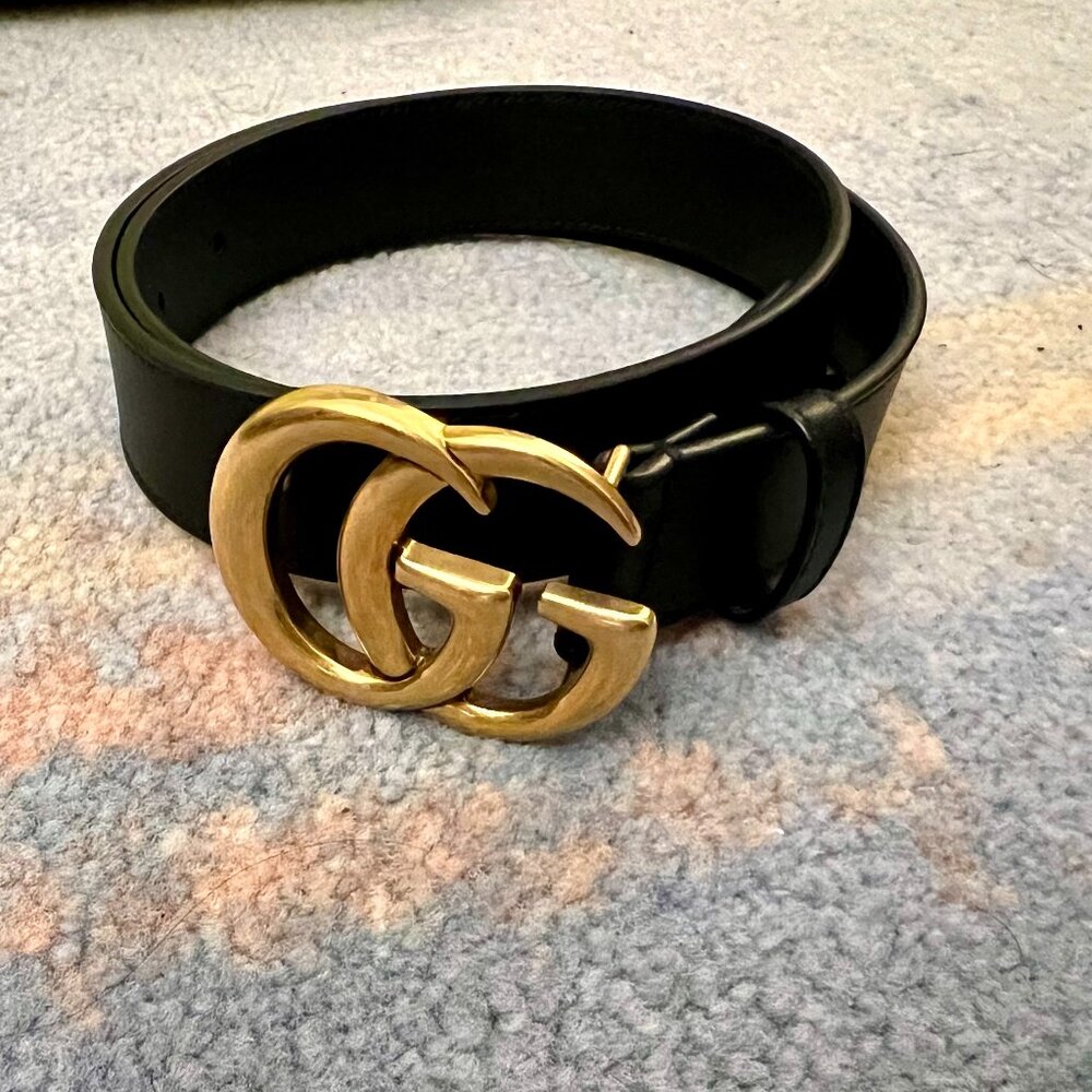 Gucci Classic Double G Leather Belt